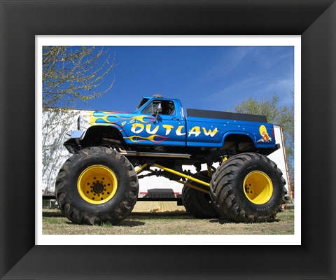 Framed P.C. Outlaw Monster Truck Print