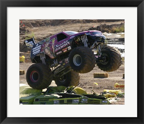 Framed Scarlet Bandit Monster Truck Print