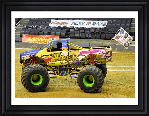 Framed Viper Monster Truck Print