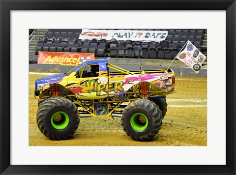 Framed Viper Monster Truck Print