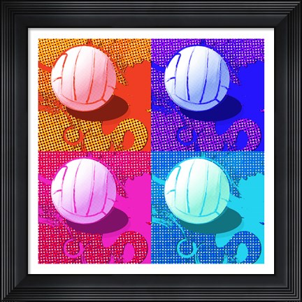 Framed Volleyball Pop Print