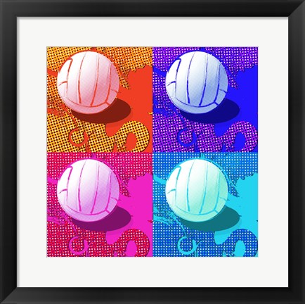 Framed Volleyball Pop Print