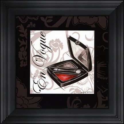 Framed Makeup Bag III Print