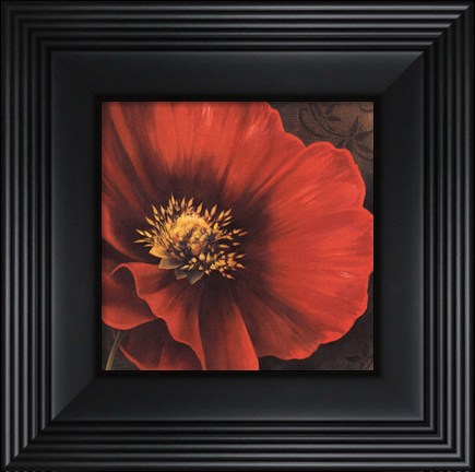 Framed Rouge Poppies I -petite Print
