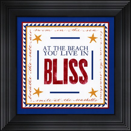 Framed Beach Bliss Print