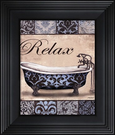 Framed Relax Bath - mini Print