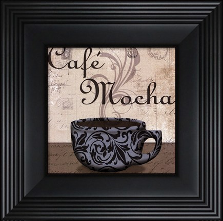 Framed Cafe Mocha - petite Print