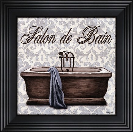 Framed Salon de Bain Square Print