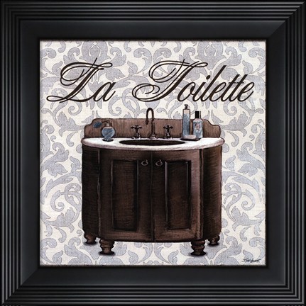 Framed La Toilette Square Print