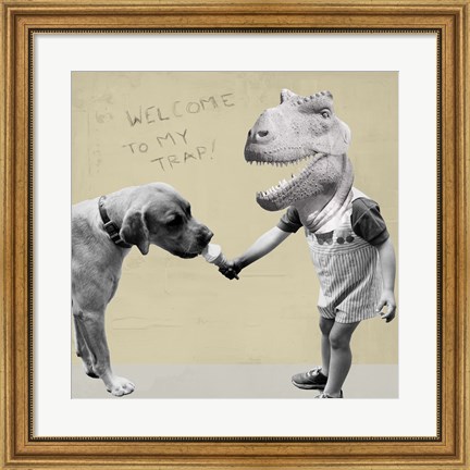 Framed Welcome to My Trap! Print