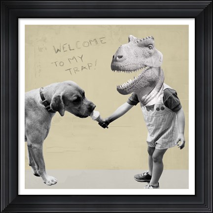 Framed Welcome to My Trap! Print