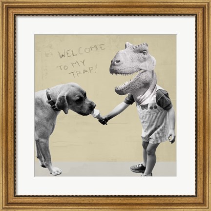 Framed Welcome to My Trap! Print