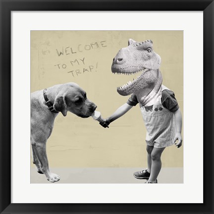 Framed Welcome to My Trap! Print