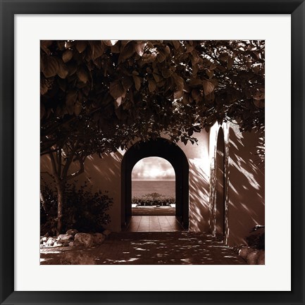 Framed OCEAN VILLA Print