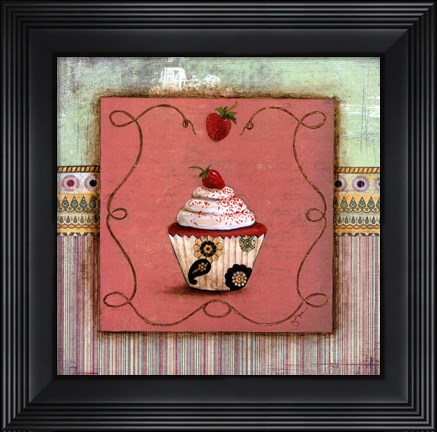 Framed CUPCAKE DELIGHT I Print