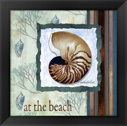 Framed AT THE BEACH Print