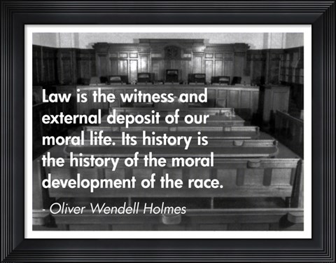 Framed Law is the Witness Print