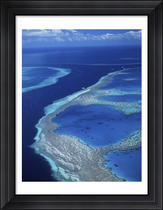 Framed Hardy Reef, Great Barrier Reef, Whitsunday Island, Australia Print