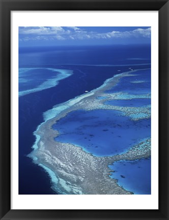 Framed Hardy Reef, Great Barrier Reef, Whitsunday Island, Australia Print