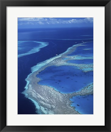 Framed Hardy Reef, Great Barrier Reef, Whitsunday Island, Australia Print