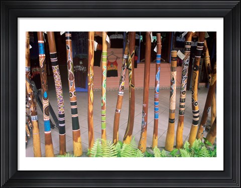 Framed Didgeridoos Australia Print