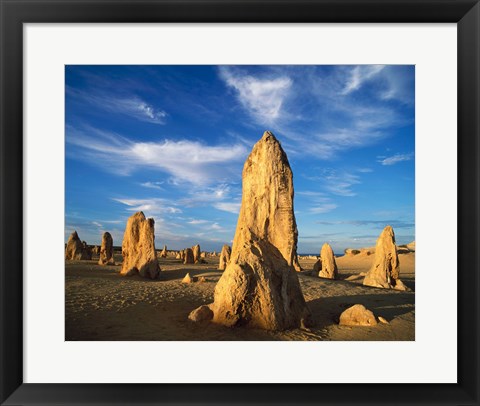 Framed Rocks in the desert, The Pinnacles, Nambung National Park, Australia Print