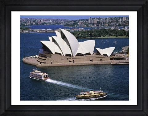 Framed High angle view of an opera house, Sydney Opera House, Sydney, Australia Print