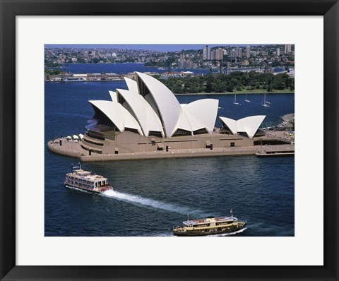 Framed High angle view of an opera house, Sydney Opera House, Sydney, Australia Print