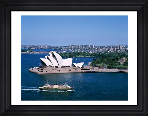 Framed High angle view of an opera house, Sydney Opera House, Sydney, Australia Print