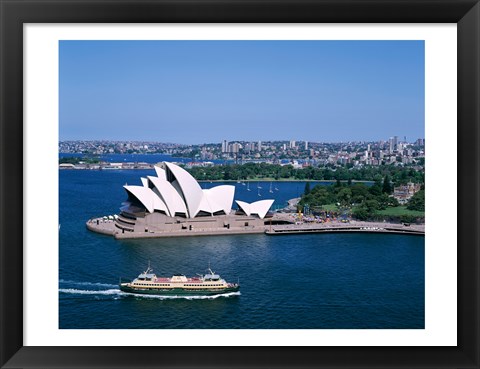 Framed High angle view of an opera house, Sydney Opera House, Sydney, Australia Print