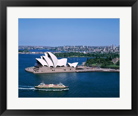 Framed High angle view of an opera house, Sydney Opera House, Sydney, Australia Print