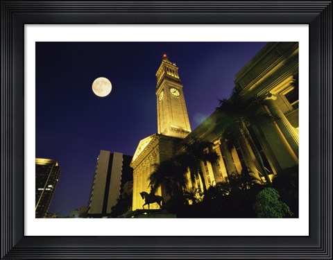 Framed City Hall King George Square Brisbane Australia Print