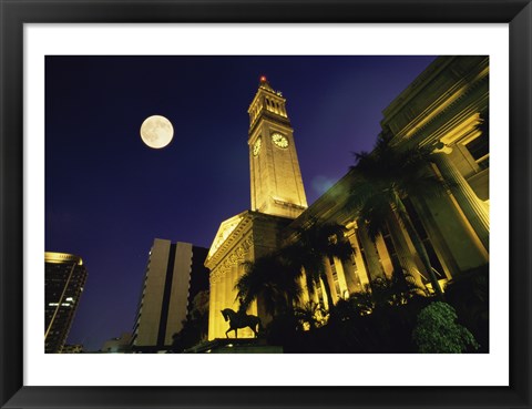 Framed City Hall King George Square Brisbane Australia Print