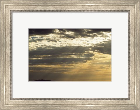 Framed Clouds Over Ayers Rock, Australia Print