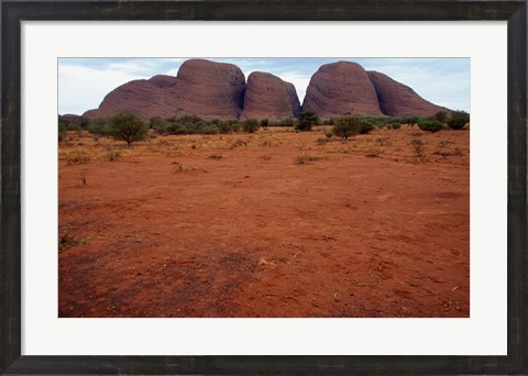 Framed Rock formations on a landscape, Olgas, Uluru-Kata Tjuta National Park, Northern Territory, Australia Closeup Print