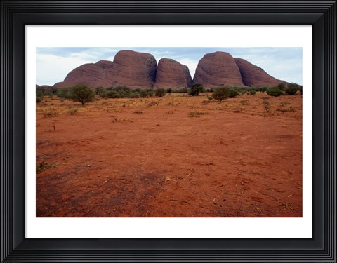 Framed Rock formations on a landscape, Olgas, Uluru-Kata Tjuta National Park, Northern Territory, Australia Closeup Print