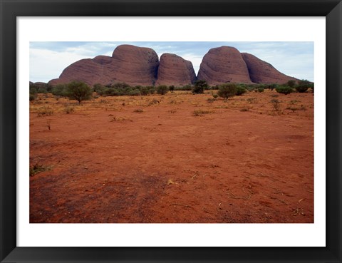 Framed Rock formations on a landscape, Olgas, Uluru-Kata Tjuta National Park, Northern Territory, Australia Closeup Print