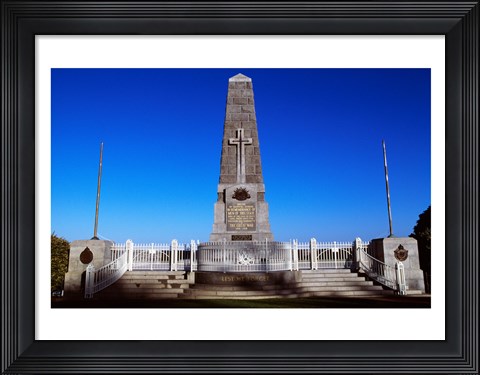 Framed Low angle view of an obelisk, King&#39;s Park, Perth, Australia Print