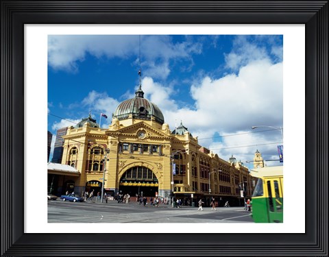 Framed Low angle view of a shot tower, Melbourne Central, Melbourne, Victoria, Australia Print