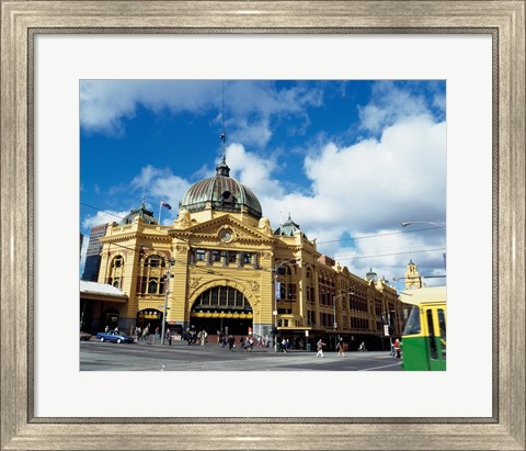 Framed Low angle view of a shot tower, Melbourne Central, Melbourne, Victoria, Australia Print