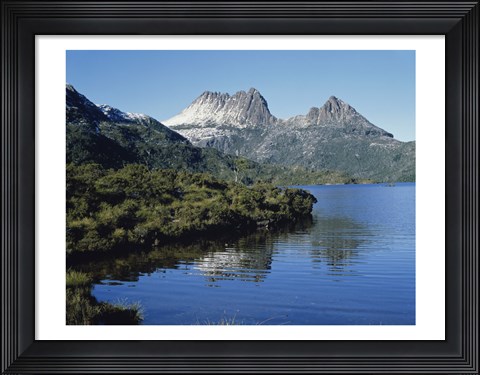 Framed Dove Lake at Cradle Mtn. Tasmania Australia Print