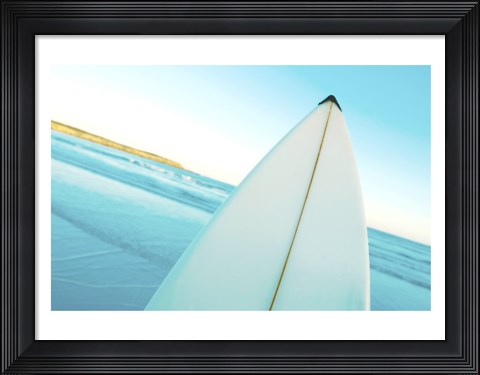 Framed Close-up of a surfboard, Fishery Bay, Australia Print