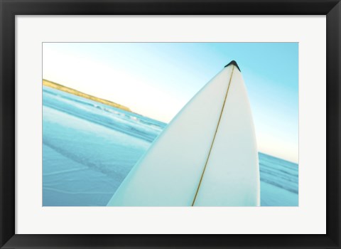 Framed Close-up of a surfboard, Fishery Bay, Australia Print