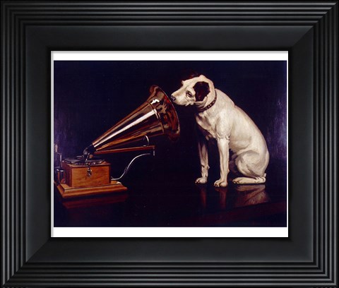 Framed His Masters Voice Print