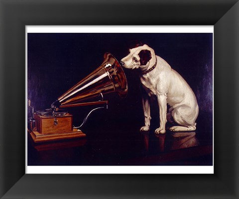 Framed His Masters Voice Print