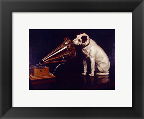 Framed His Masters Voice Print