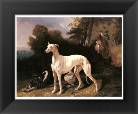 Framed Alfred Dedreux - A Greyhound In An Extensive Landscape Print