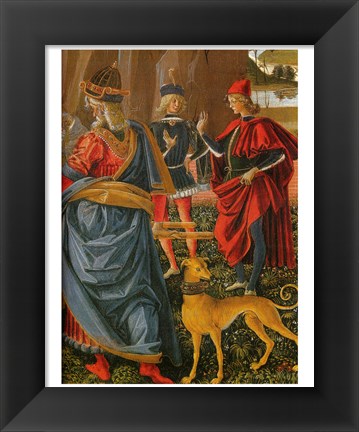 Framed Saint Bernardino saves a dead man Pintoricchio Print