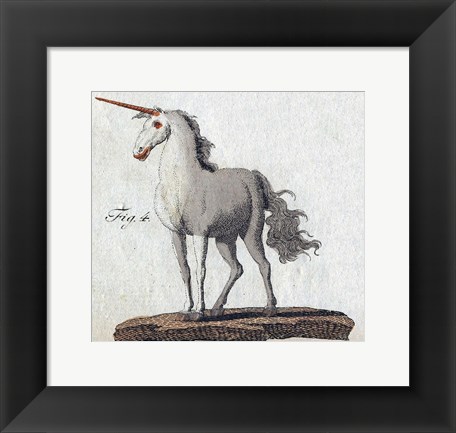 Framed Bertuch Unicorn Print