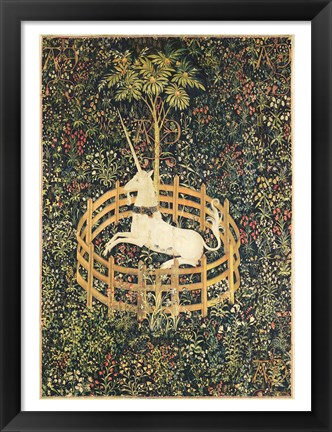 Framed Unicorn in Captivity Print